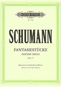 【中古】シューマン : 幻想小曲集 作品73 (クラリネット、ピアノ) ペータース出版