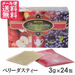 ベリーダスティー 3g×24包入り ケン・ネット 紅茶 ティーバッグ ダイエット茶 ダイエットティー ハーブティー フルーツティー 送料無料 