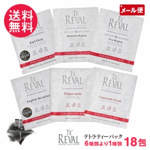 TE REVAL 高級 紅茶 テトラパック ティーバッグ 18包 6種より セイロンファミリー メール便 送料無料