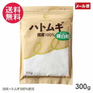 ハトムギ精白粉 300g 国定農産 はと麦 国産 純白 はとむぎ精白粉 料理用 純白はとむぎ粉 メール便 送料無料