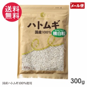 ハトムギ精白粒 300g 国定農産 はと麦 国産 はとむぎ精白粒 メール便 送料無料