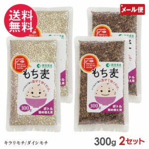 もち麦 キラリモチ/ダイシモチ 300g×2セット パウチ 国定農産 国産 もち麦ごはん メール便 送料無料