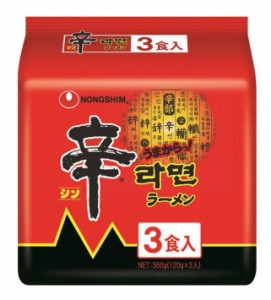 送料無料 農心 辛ラーメン 袋麺 (3食入)×24個