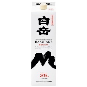 高橋酒造 白岳 しろ 米焼酎 25度 パック 1800ml 1.8L 1本