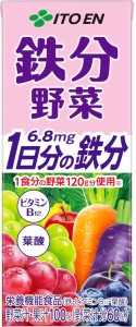 送料無料 伊藤園 鉄分野菜 紙パック 200ml×48本