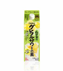 スマプレ会員 送料無料  大関 わが家のグレフルサワーの素 居酒屋の味 25度 900ml×12本