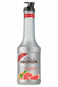 送料無料 MONIN モナン レッドグレープフルーツ フルーツミックス ペット 1000ml 1L×8本