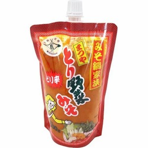 送料無料 まつや ピリ辛とり野菜みそ スパウトパック 500g×6個