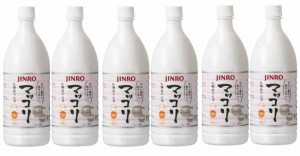 送料無料 ジンロ JINRO マッコリ 6度 1000ml 1L×6本