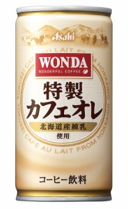 送料無料 アサヒ ワンダ 特製カフェオレ 185ml×60本