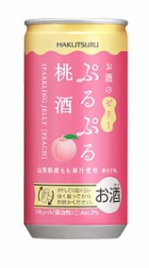 送料無料 白鶴 ぷるぷる桃酒 190ml×2ケース/60本