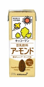 スマプレ会員 送料無料  キッコーマン 豆乳飲料 アーモンド 200ml×1ケース/18本