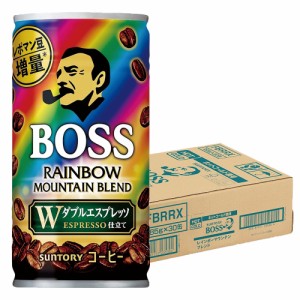 スマプレ会員 送料無料 サントリー BOSS ボス レインボーマウンテン 185ml×1ケース/30本