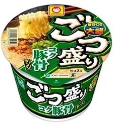 送料無料 東洋水産 マルちゃん ごつ盛り コク豚骨ラーメン 115g×1ケース/12個