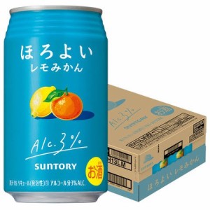 スマプレ会員 送料無料 サントリー ほろよい レモみかん 350ml×1ケ−ス/24本