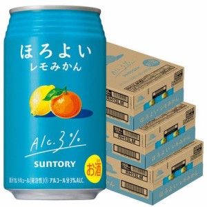 スマプレ会員 送料無料 サントリー ほろよい レモみかん 350ml×3ケース/72本