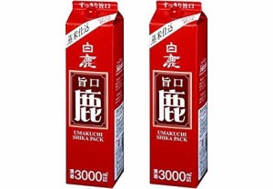 送料無料 日本酒 辰馬本家酒造 白鹿 旨口 鹿パック 3000ml 3L×2本