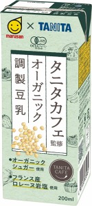 スマプレ会員 送料無料  マルサンアイ タニタカフェ オーガニック 調製豆乳 パック 200ml×3ケース/72本