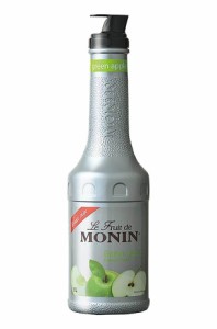 送料無料 MONIN モナン グリーンアップル フルーツミックス ペット 1000ml 1L×8本