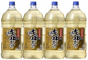 送料無料 若松酒造 熟成貯蔵 麦焼酎 琥珀の恵み 25度 4000ml 4L×4本