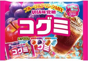 送料無料 UHA味覚糖 コグミ ファミリーパック 128g×1ケース/16袋