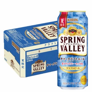 6/1〜2限定500円OFFクーポン取得可 予約 2024/06/04 発売商品 送料無料  SPRING VALLEY サマークラフトエール 500ml×1ケース/24本 