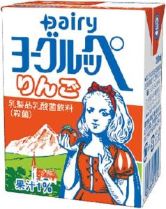 送料無料 南日本酪農 デーリィ ヨーグルッペ りんご200ml×2ケース/36本