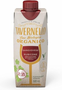 送料無料 タヴェルネッロ オルガニコ サンジョヴェーゼ テトラパック 500ml×1ケース/15本［赤/ミディアムボディ/イタリア]