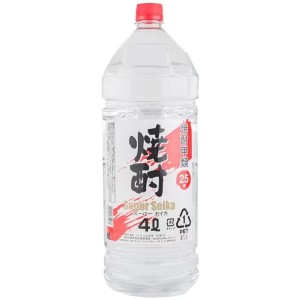 6/1〜2限定500円OFFクーポン取得可 送料無料 東亜酒造 スーパーセイカ ペットボトル 25度 4000ml 4L×1ケース / 4本