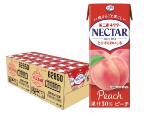 送料無料 不二家 ネクター ピーチ 紙パック 200ml×1ケース/24本