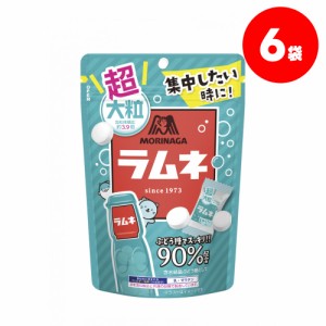 送料無料 森永製菓 超大粒ラムネ 60g×6個