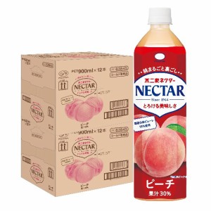 送料無料 伊藤園 不二家ネクター 900ml×2ケース/24本