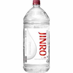 スマプレ会員 送料無料 JINRO ジンロ 真露 25度 4000ml 4L×1ケース/4本