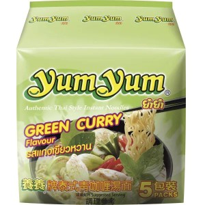 送料無料 YumYum ヤムヤム インスタントヌードル グリーンカレーヌードル (70g×5袋入り)×6個