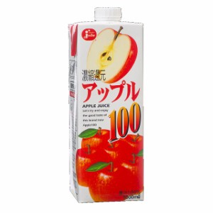 送料無料 JA熊本果実連 Juicy ジューシー アップル100 1000ml×2ケース/12本