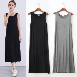 ワンピース レディース ロング丈 カットソーワンピース タンクトップワンピース インナーワンピース 着痩せ 春 夏 ノースリーブ 無地 大の通販はau Pay マーケット Kireifuku Au Pay マーケット店 商品ロットナンバー