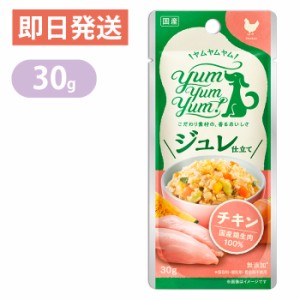 ヤムヤムヤム ジュレ仕立て チキン 30g yum yum yum！ 国産 無添加 ドッグフード ウェットフード