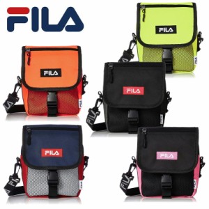 FILA ショルダーバッグ ロゴテープ サコッシュ FM2140 ミニショルダーバッグ 斜め掛けバッグ ユニセックス フィラ