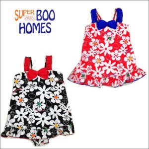 水着 女の子 スーパーブーホームズ 花柄 フラワー SUPER BOO HOMES ブランド水着 女児 スイムウエア 夏 サマー 海 プール