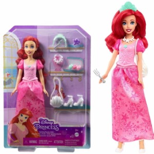 アリエル 着せ替え人形 フリルピンクドレス ディズニー プリンセス リトルマーメイド 玩具 ドール プレゼント マテル HLX34