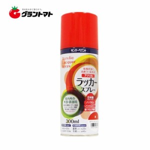 アクリルラッカースプレー 300ml 赤 スプレー塗料 サンデーペイント