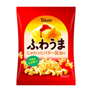 東ハト ふわうま じゅわっとバター醤油味 56g 12コ入り 2024/04/22発売 (4901940114863)