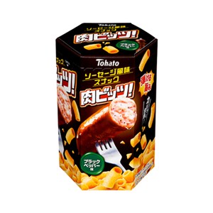 東ハト 肉ビッツ ブラックペッパー味 38g 48コ入り 2024/04/01発売 (4901940115075c)