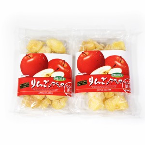 (メール便で全国送料無料) 森田製菓 りんごのグラッセ ラム酒風味 160g 2コ入り