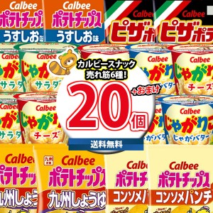 (地域限定送料無料)お菓子 詰め合わせ カルビースナック売れ筋6種特選20個(じゃがりこ6コおまけ付き)セット おかしのマーチ (omtma8361k