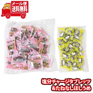 (メール便で全国送料無料)お菓子 詰め合わせ 熱中症対策に 塩分チャージタブレッツ 塩レモン味(52粒)とたねなしほしうめ(45コ)セット  (o