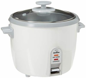 Zojirushi NHS-10 6-Cup (Uncooked) Rice Cooker/Steamer & Warmer White b(中古品)