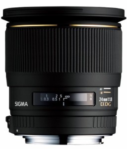SIGMA 単焦点広角レンズ 24mm F1.8 EX DG ASPHERICAL MACRO ニコン用 フル (中古品)