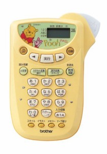BROTHER ラベルライター P-touch170(PY) プーさんイエロー(中古品)