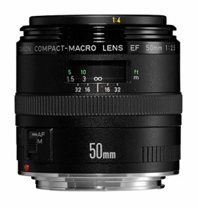 Canon 単焦点マクロレンズ EF50mm F2.5 コンパクトマクロ フルサイズ対応(中古品)